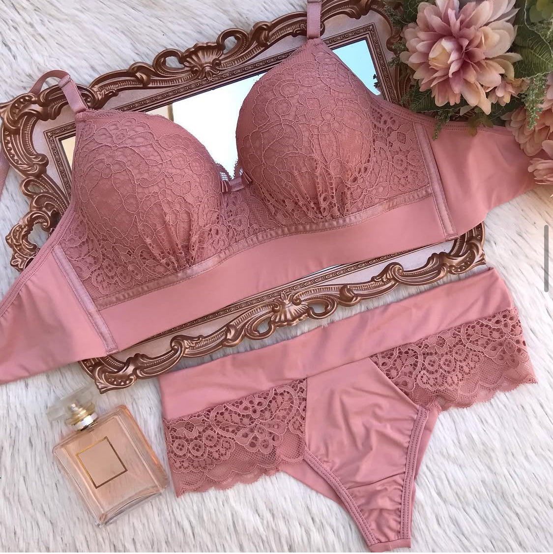 Lingerie Rose and Blue
