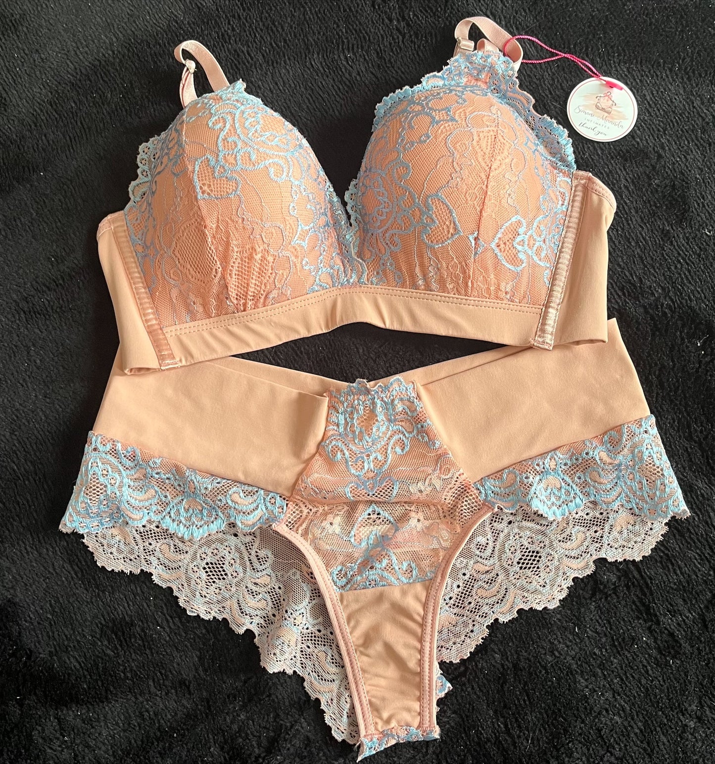 Lingerie Rose and Blue