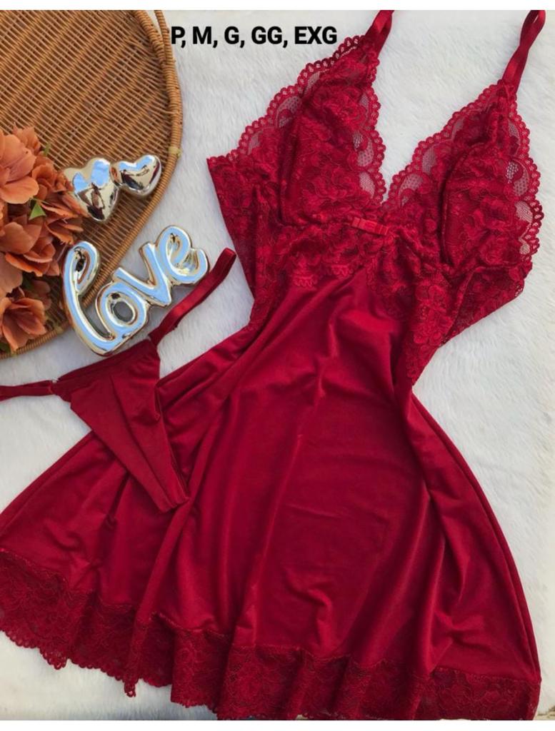 Luxury Red Nightgown