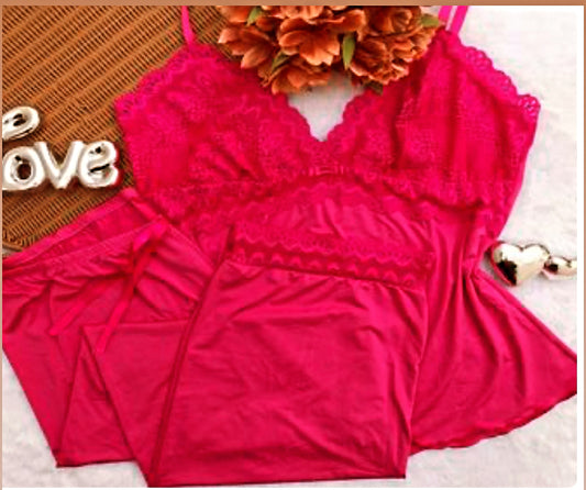 Luxury Babydoll Red