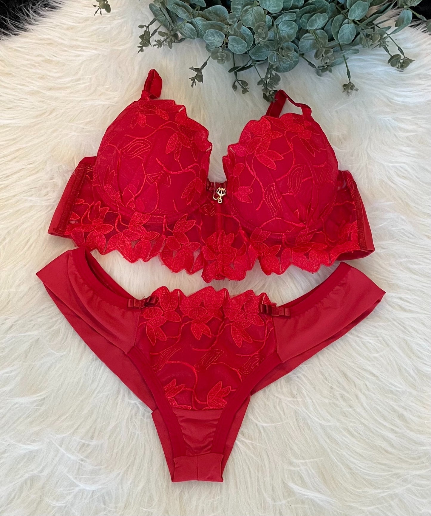 Lingerie Cropped Luxo Red