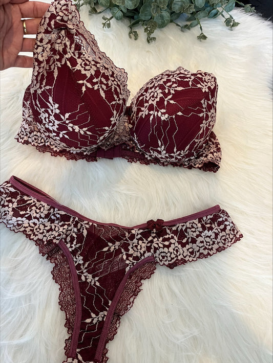 Lingerie Sensacao (Marsala and Beige)